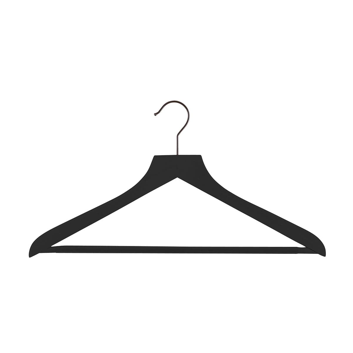 The Container Store Petite Wooden Hangers with Ribbed Bar Pack of 6 product image