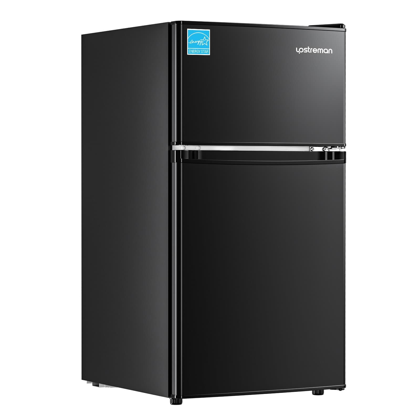 3.1 Cu.Ft Mini Double Door Fridge With Freezer And Adjustable Thermostat Upstreman Color/Finish product image