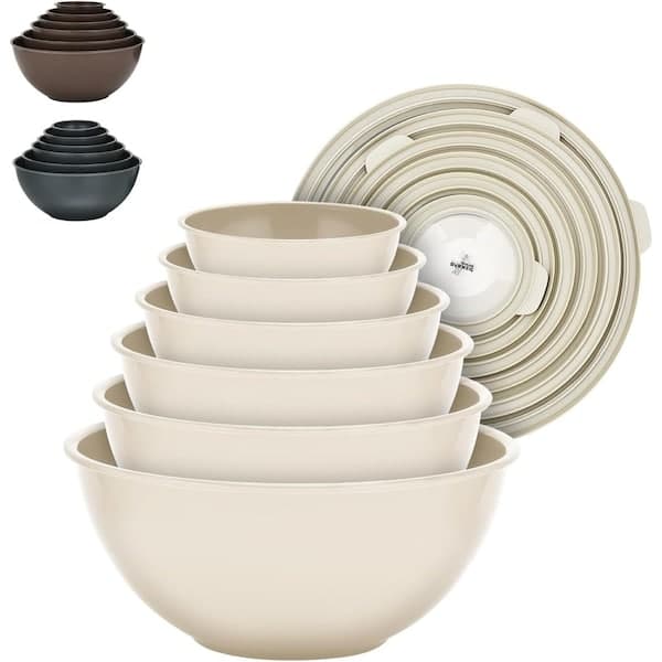 BakkenMaster 12 Piece Plastic Nesting Bowls with Lids product image